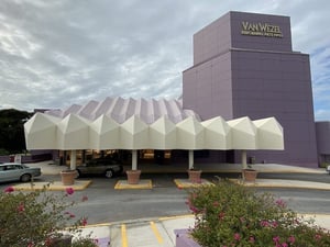 Entrance Canopy of Van Wezel Performing Arts Hall