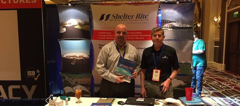 Felon Wilson and Joe DiCesare of Seaman Corporation at US Indoor Trade Show